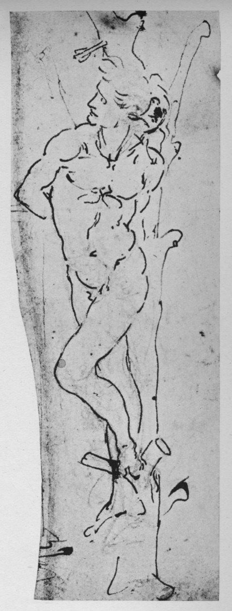 Estudio para un San Sebastián, c1480 1945 de Leonardo da Vinci