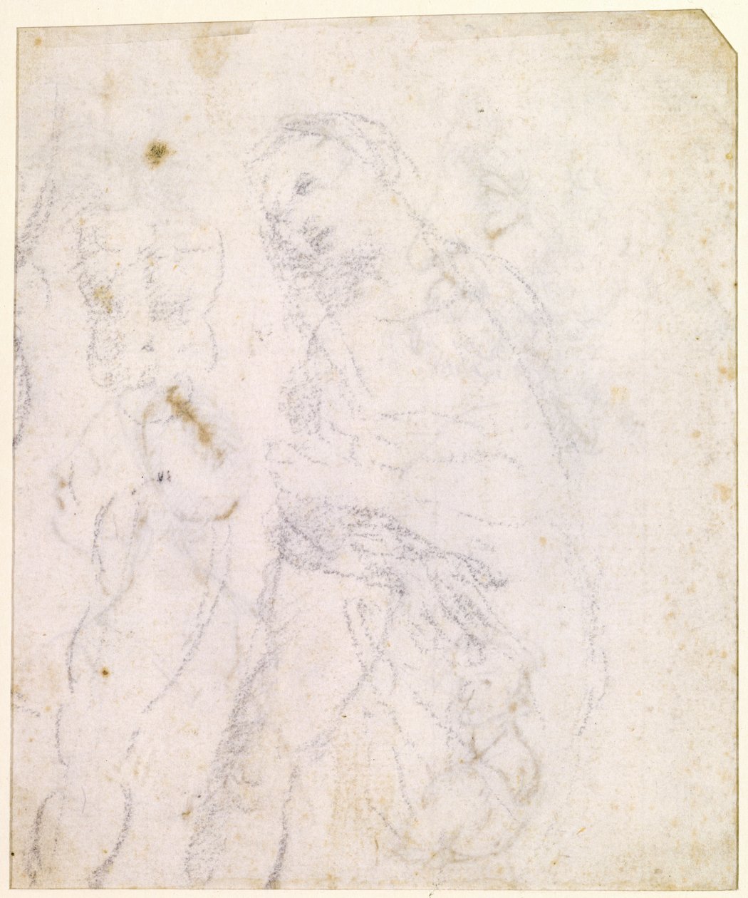 Estudio de una Virgen [verso] de Leonardo da Vinci