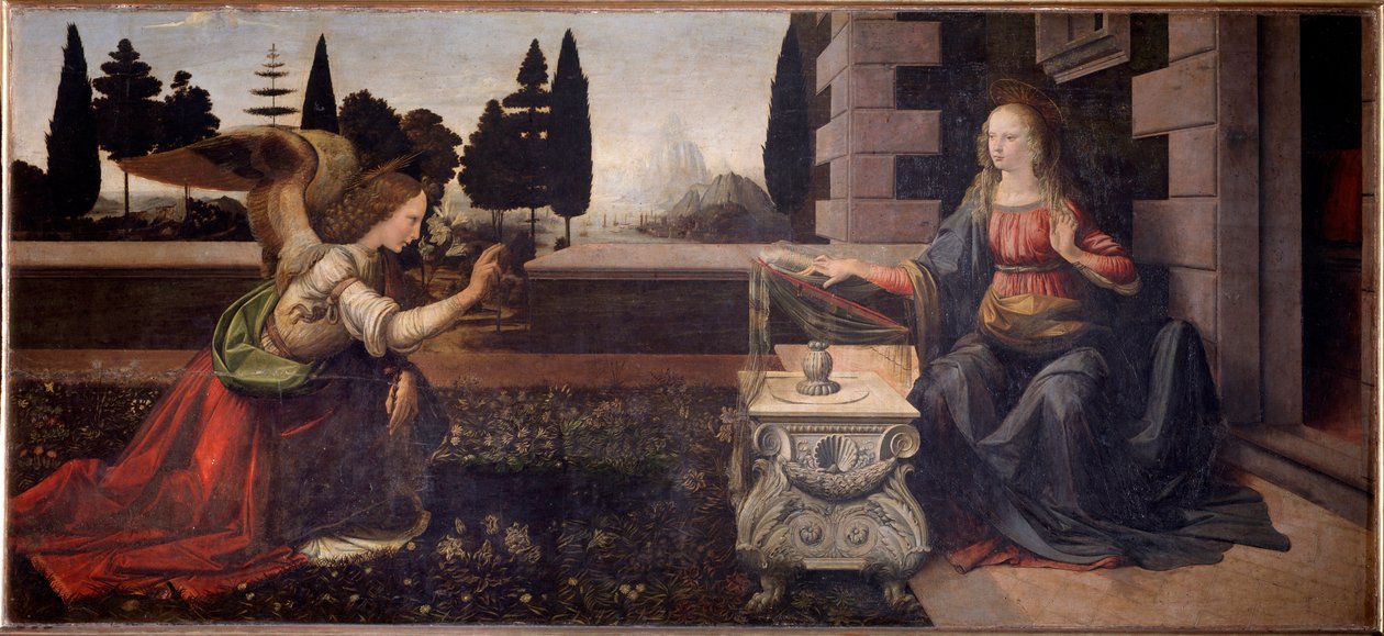 La Anunciación - 1472-1475 de Leonardo da Vinci