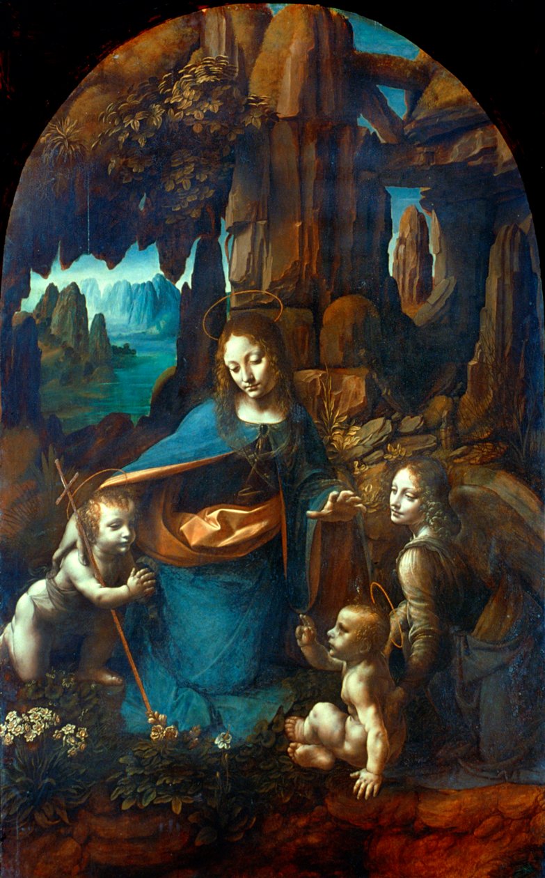 La Virgen de las Rocas, 1491-1519 de Leonardo da Vinci