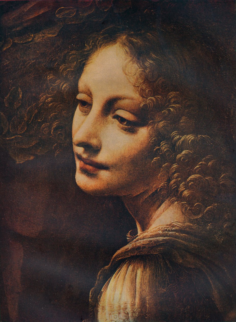 La Virgen de las Rocas (detalle) de Leonardo da Vinci