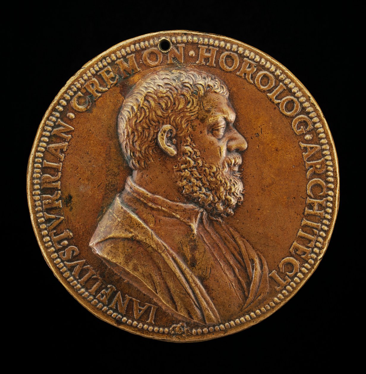 Giannello della Torre de Cremona, 1500-1585, Ingeniero al servicio de Carlos V anverso. de Leone Leoni