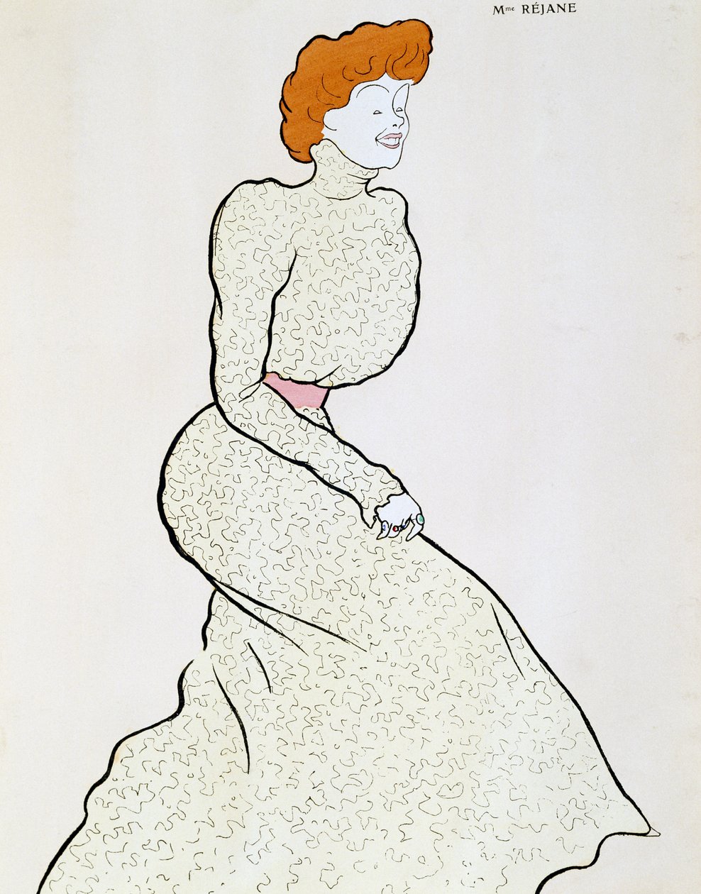 Actriz Gabrielle Rejane, dibujo de Leonetto Cappiello de Leonetto Cappiello