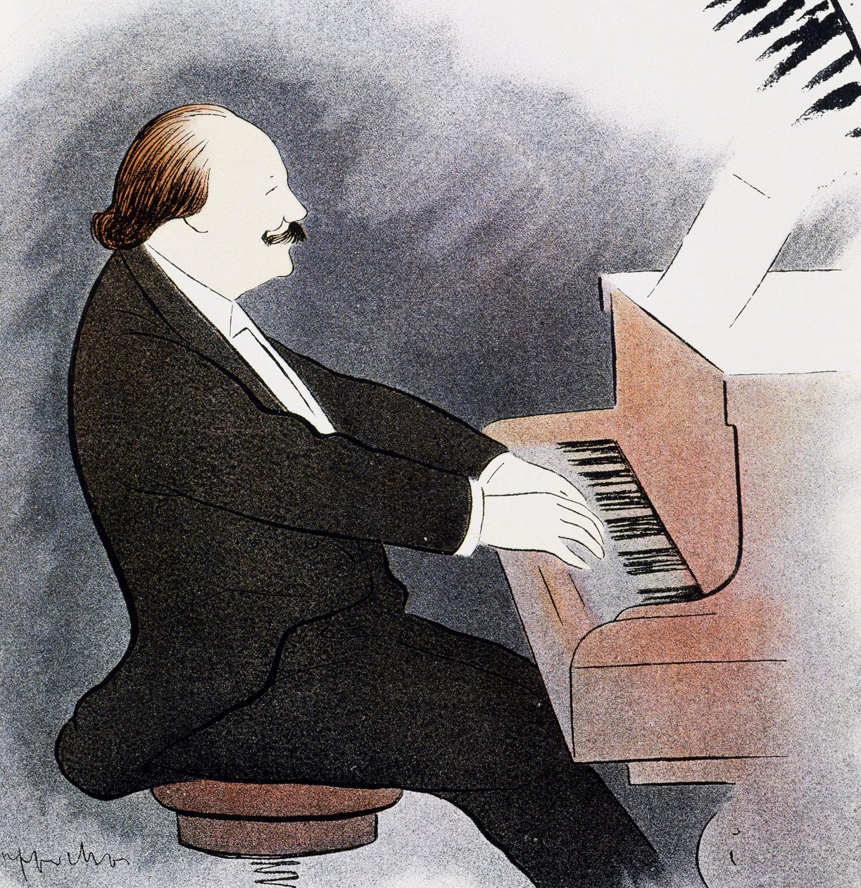 Jules Massenet al piano de Leonetto Cappiello