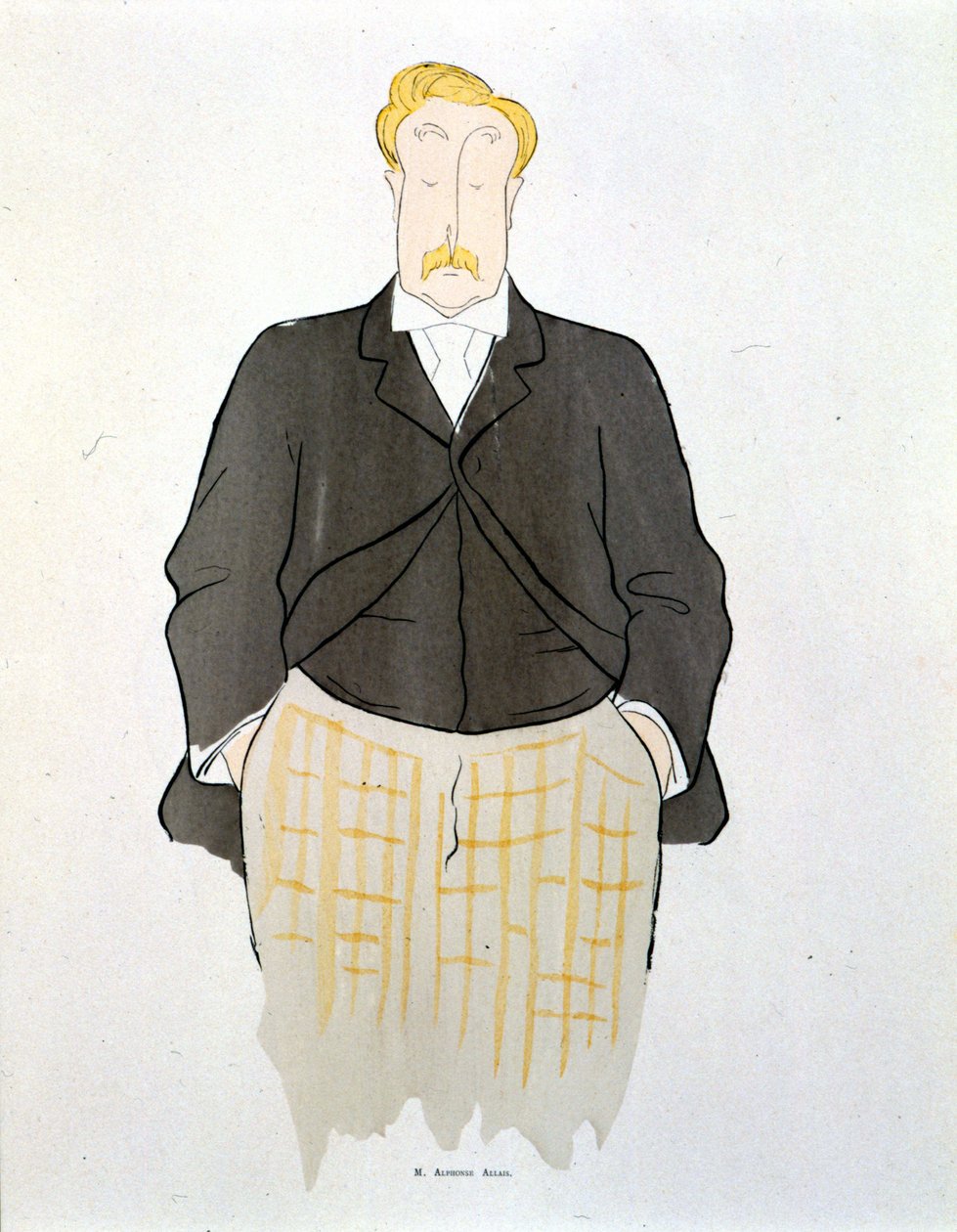 Retrato de Alphonse Allais por Leonetto Cappiello alrededor de 1900 de Leonetto Cappiello