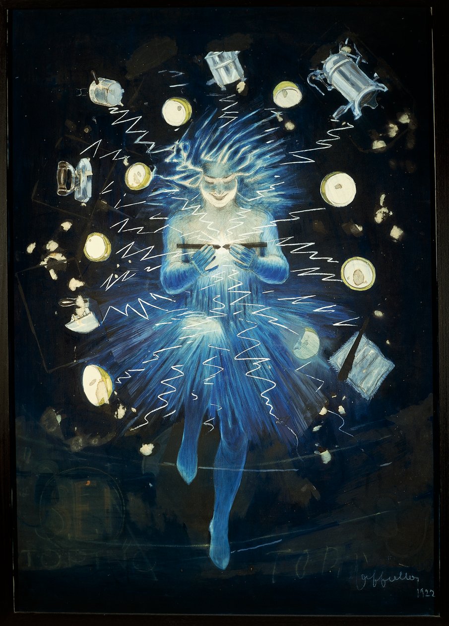 Boceto de anuncio para dispositivo eléctrico, por Leonetto Cappiello de Leonetto Cappiello
