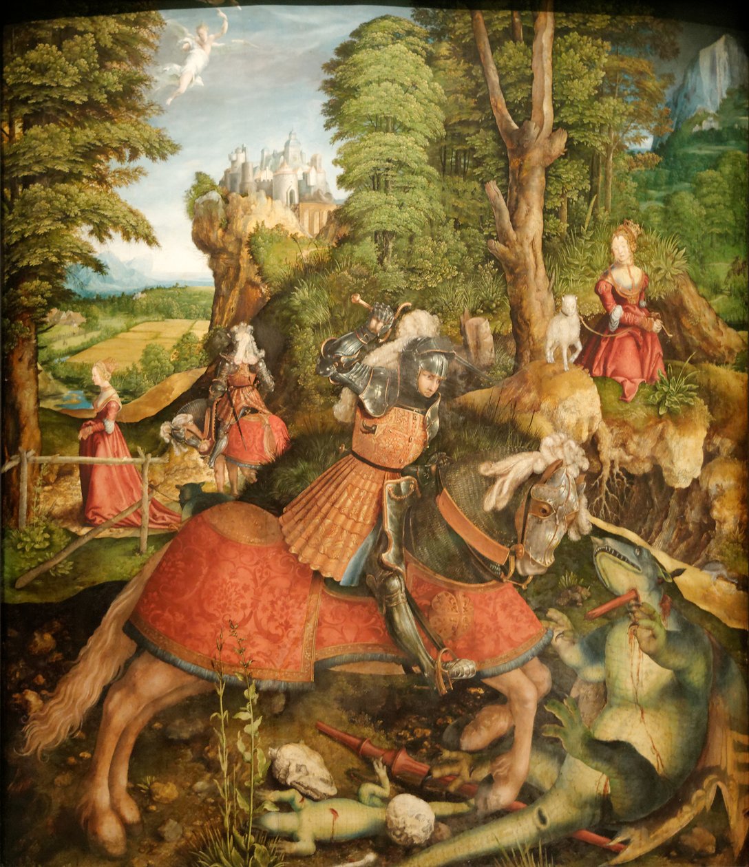Alemán: Hl. Georg im Kampf mit dem Drachen San Jorge luchando contra el dragón de Leonhard Beck