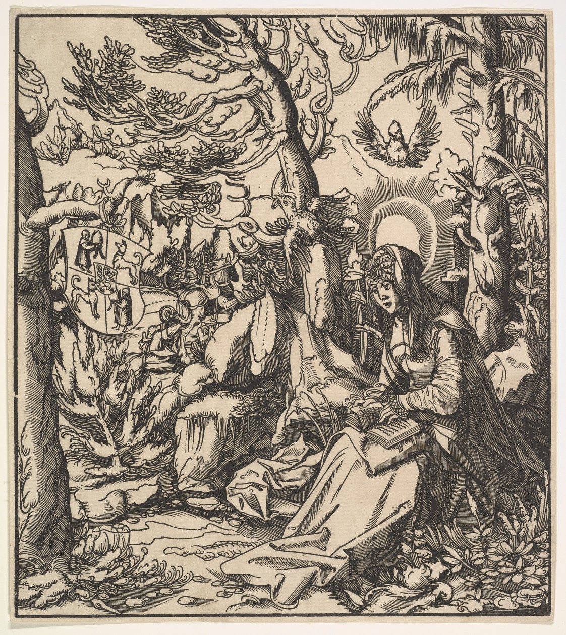 Santa Ita de Toggenburg, de los Santos de Habsburgo de Leonhard Beck