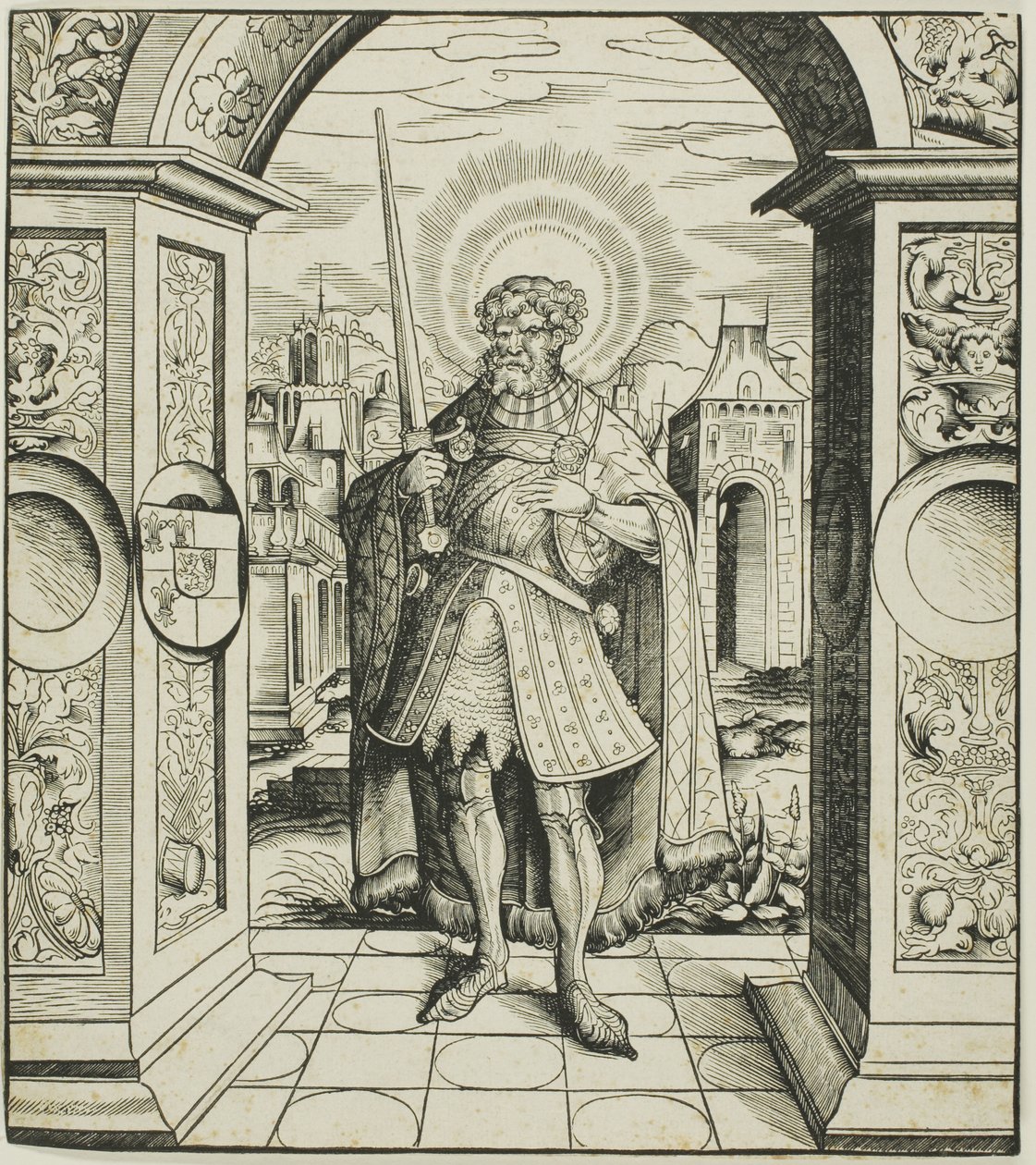 San Rolandus, de los Santos relacionados con la Casa de Habsburgo de Leonhard Beck