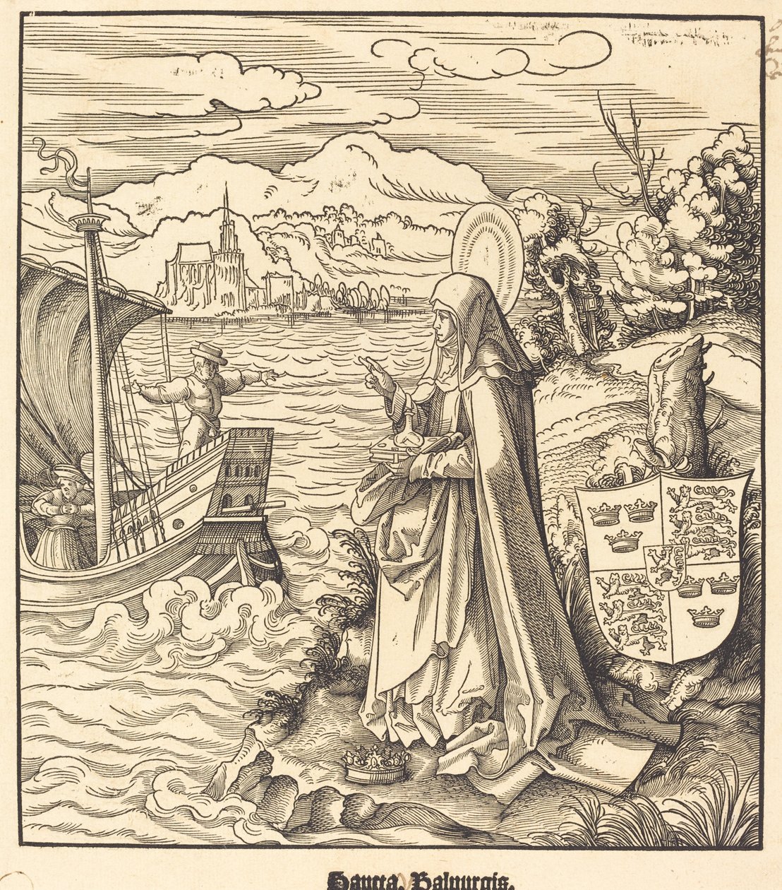 Santa Walburga de Leonhard Beck