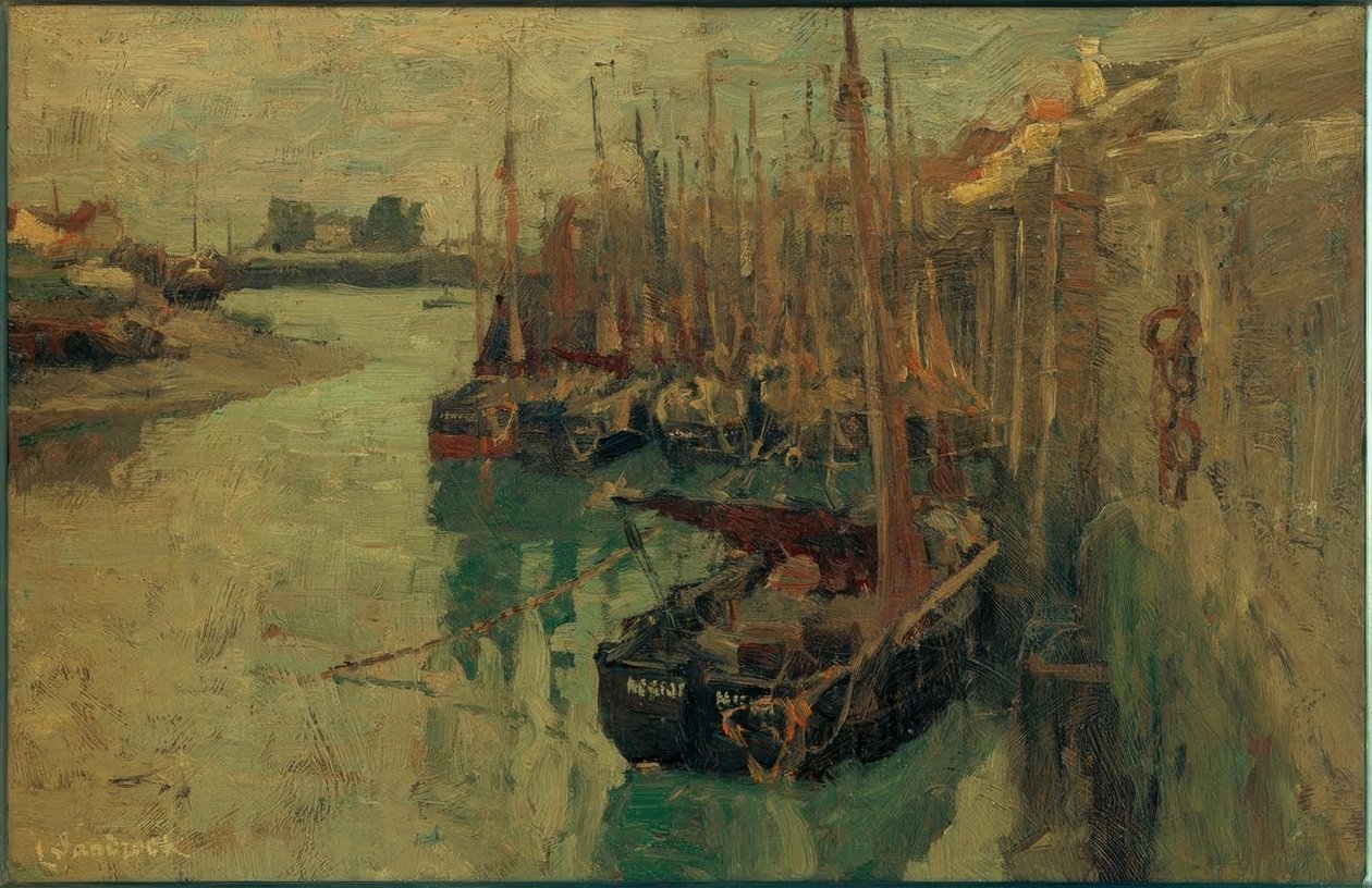 Puerto pesquero de Nieuport de Leonhard Sandrock
