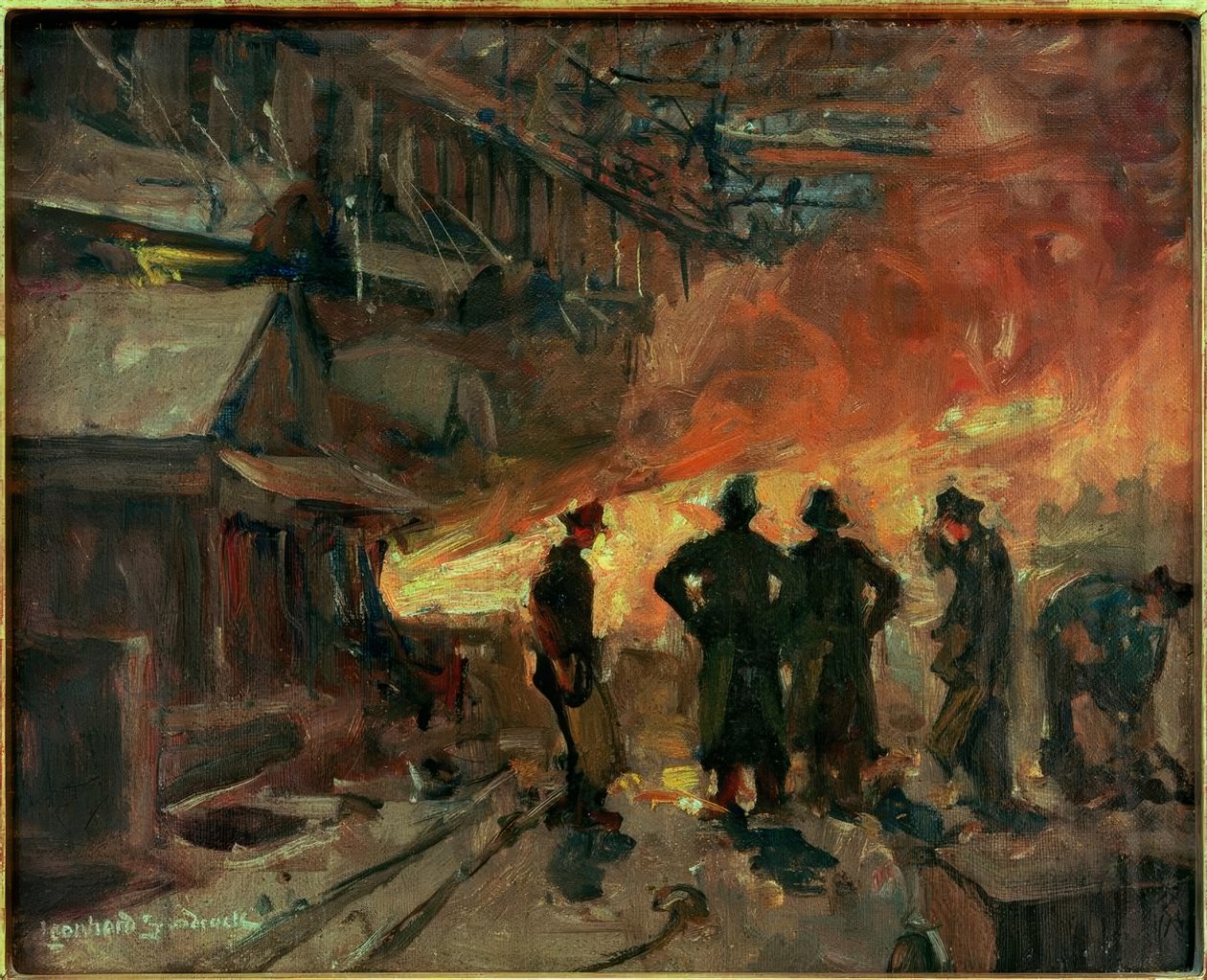 En la obra de Thomas (Gutehoffnungshütte Oberhausen) de Leonhard Sandrock