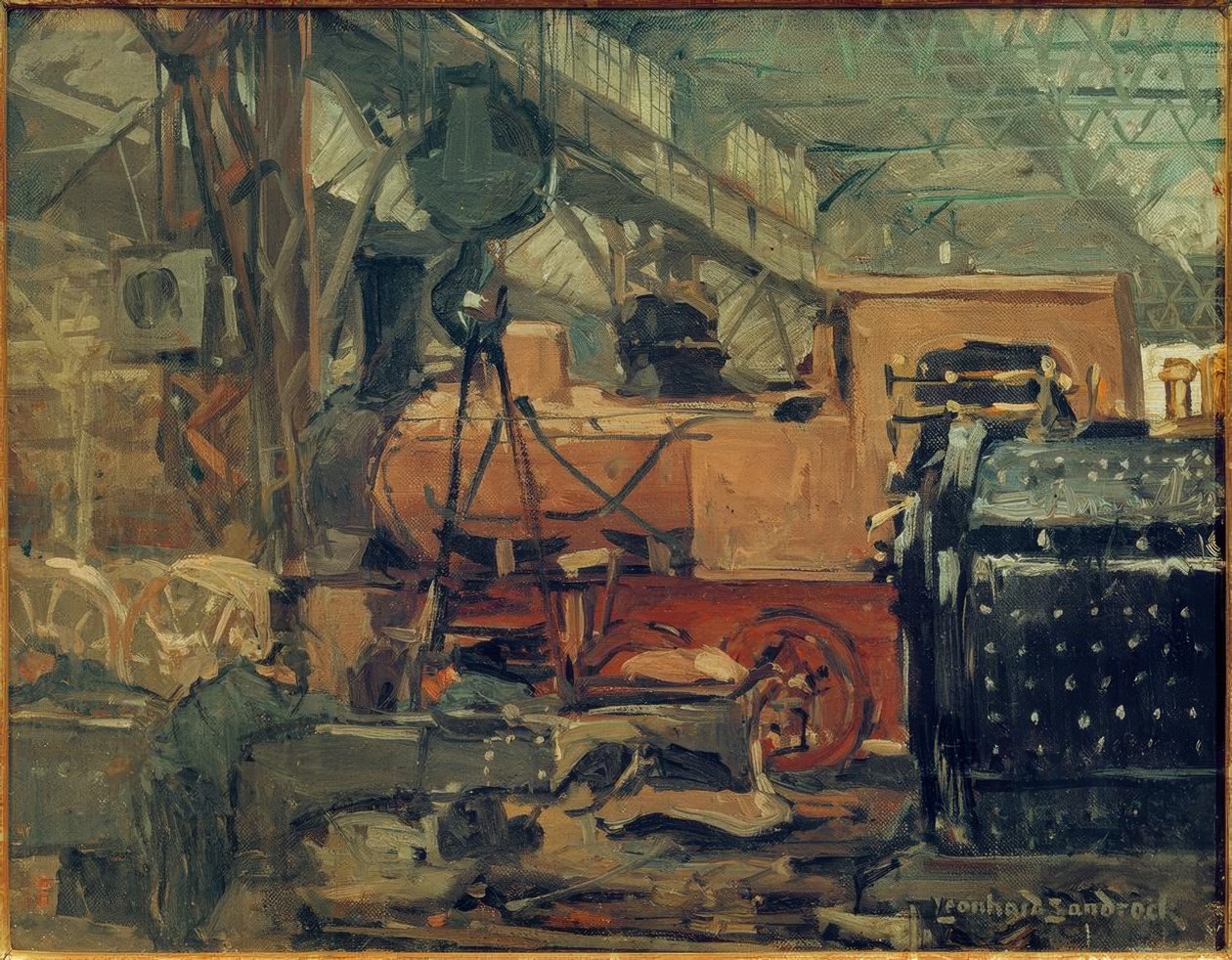 En una sala de montaje de calderas de Leonhard Sandrock