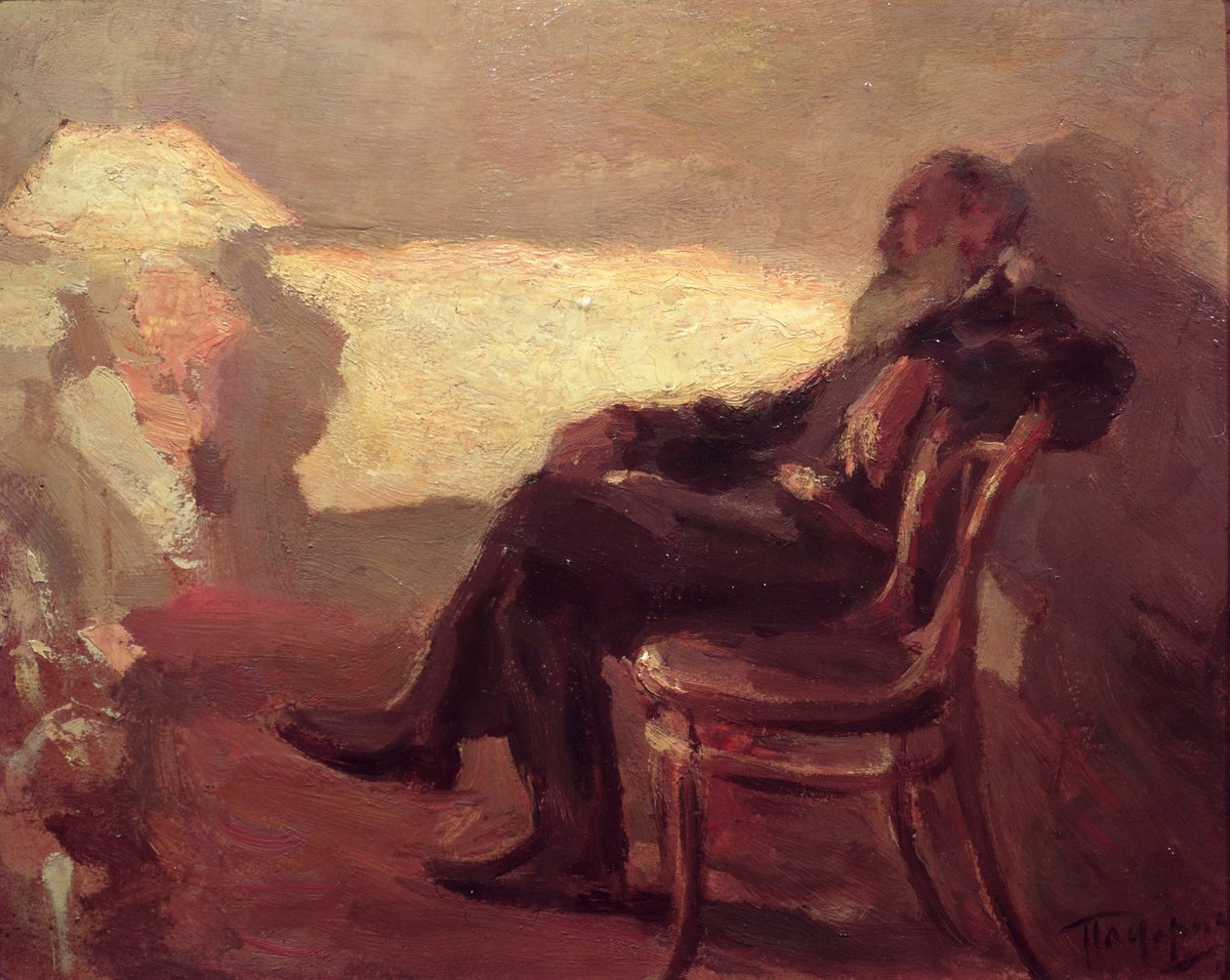 Lev Nikolaevich Tolstoy (1828-1910) 1901 de Leonid Osipovic Pasternak