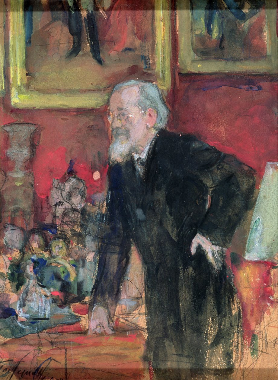 Retrato de V.O. Klyuchevsky (1841-1911) 1908 de Leonid Osipovic Pasternak