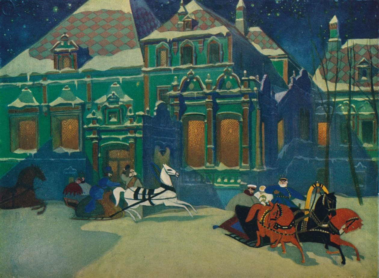 El Palacio Boyard de los Príncipes Youssoupoff en Moscú, c. 1900, 1926 de Leonid Brailovsky