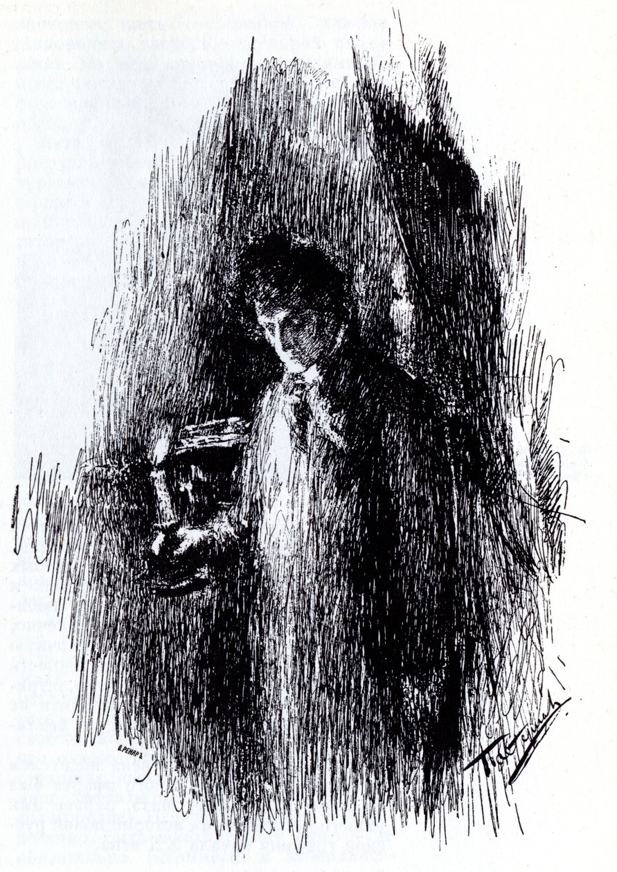 Ilustración del drama El Baile de Máscaras de M. Lermontov, 1891 de Leonid Osipovic Pasternak