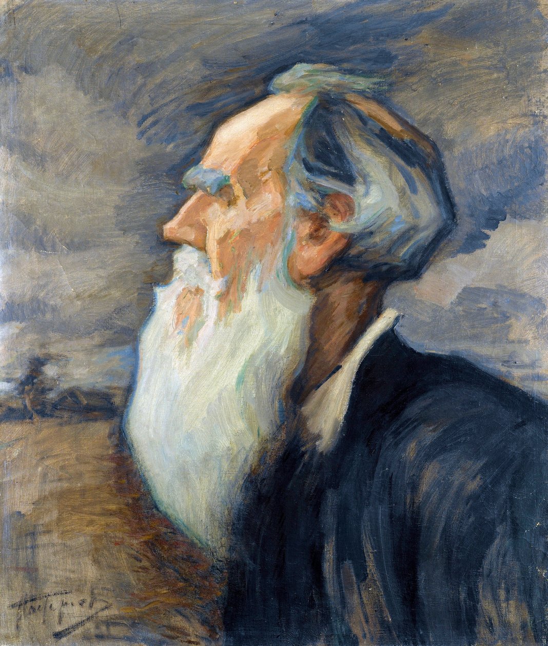 Retrato de León Tolstói (1828-1910) de Leonid Osipovic Pasternak