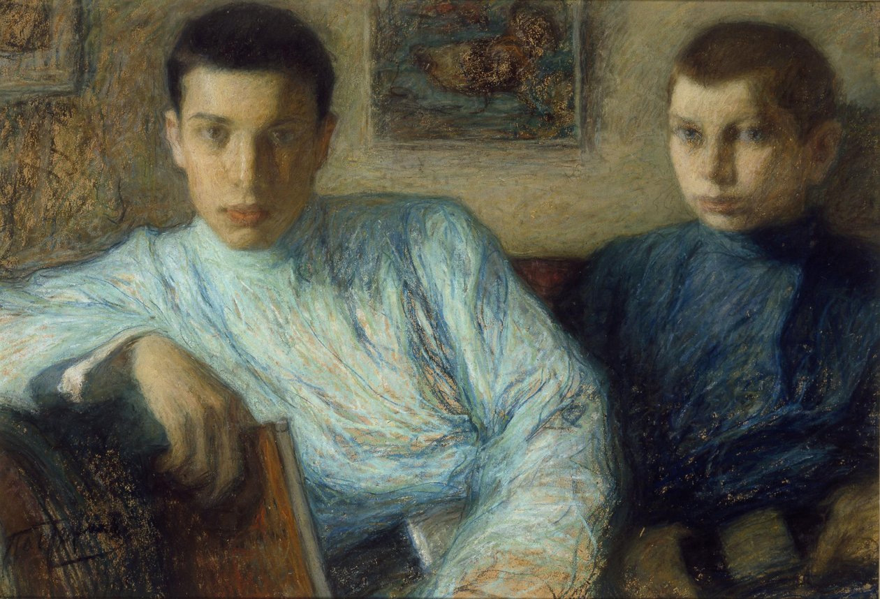 Retrato de Boris y Alexander Pasternak, 1905 de Leonid Osipovic Pasternak