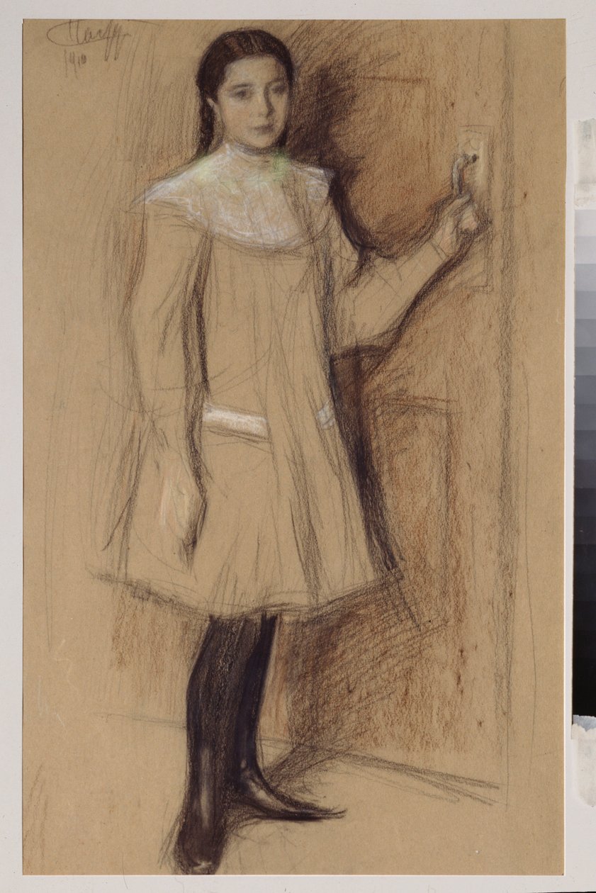 Retrato de una joven de Leonid Osipovic Pasternak