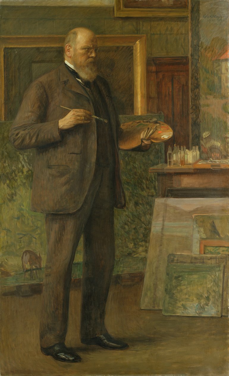 Autorretrato, 1906 de Leopold Karl Walter von Kalckreuth
