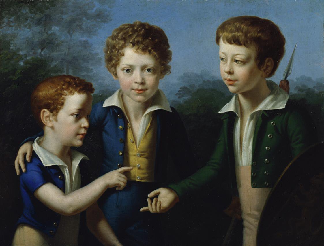 Albert, Moritz y Leopold von Neuwall de Leopold Kupelwieser