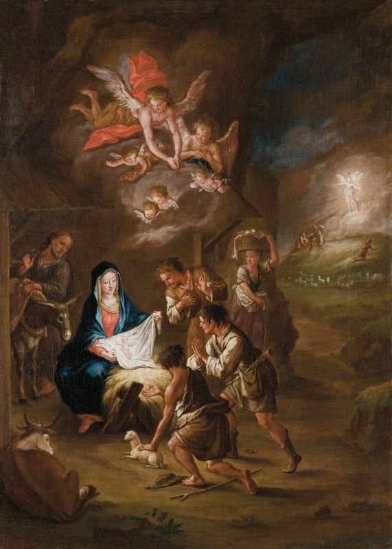 La adoración de los pastores de Leopold Layer