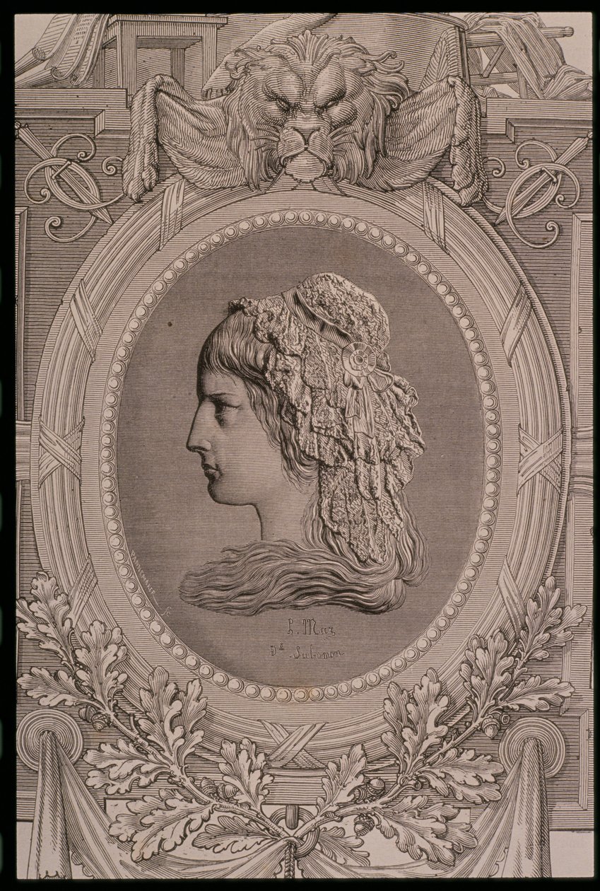 Charlotte Corday (1768-93) grabado por Stephane Pannemaker (1847-1930) de Leopold Mar