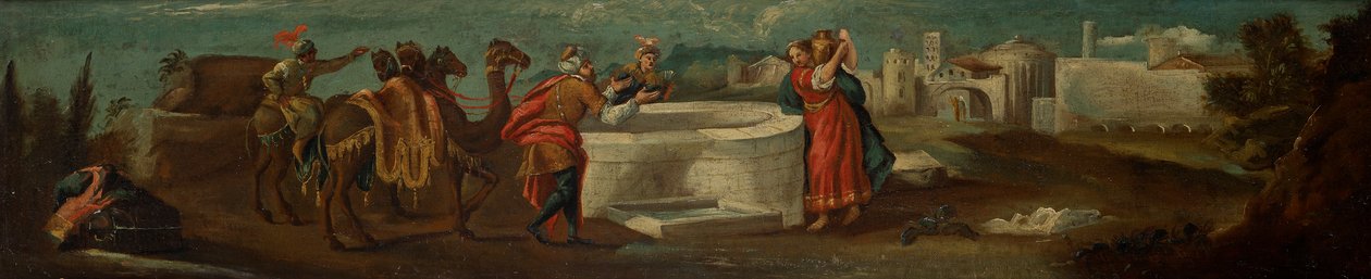 Cristo y la mujer samaritana en el pozo de Leopold Blonder