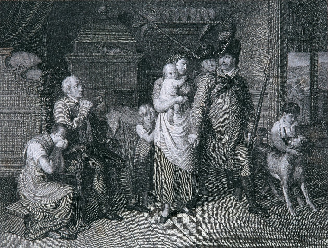 La despedida del hombre Landwehr de Leopold Blonder