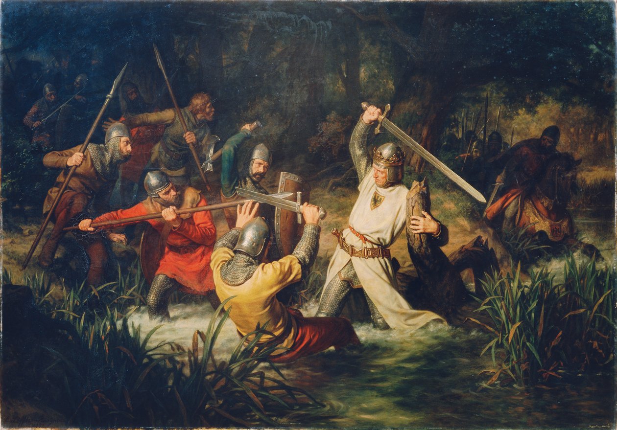 Rodolfo de Habsburgo en peligro mortal, 1872 de Leopold Edler von Löffler Radymno