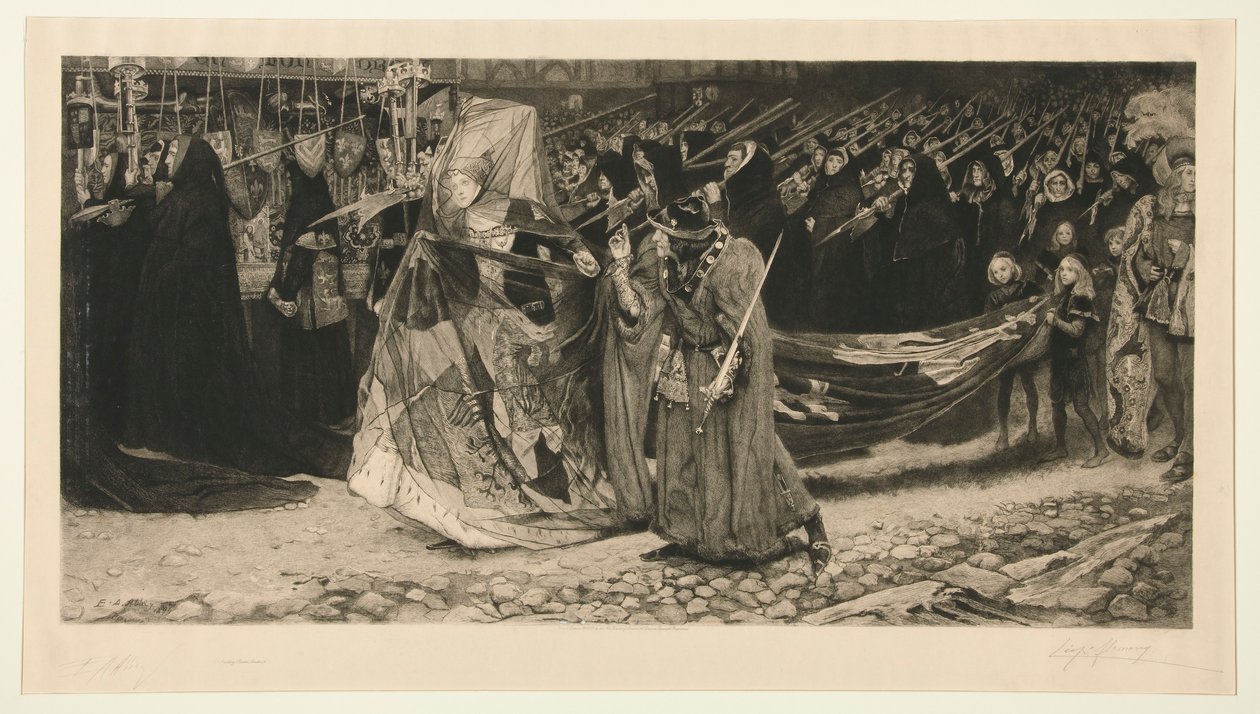 Ricardo duque de Gloucester y Lady Anne de Leopold Flameng