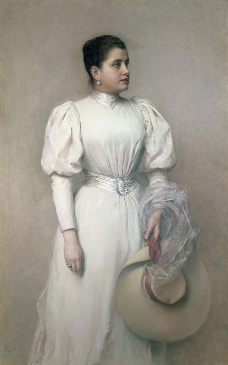 Marie Renard, cantante de ópera con la Hof Opera y esposa de Kinsky, 1893 de Leopold Horovitz
