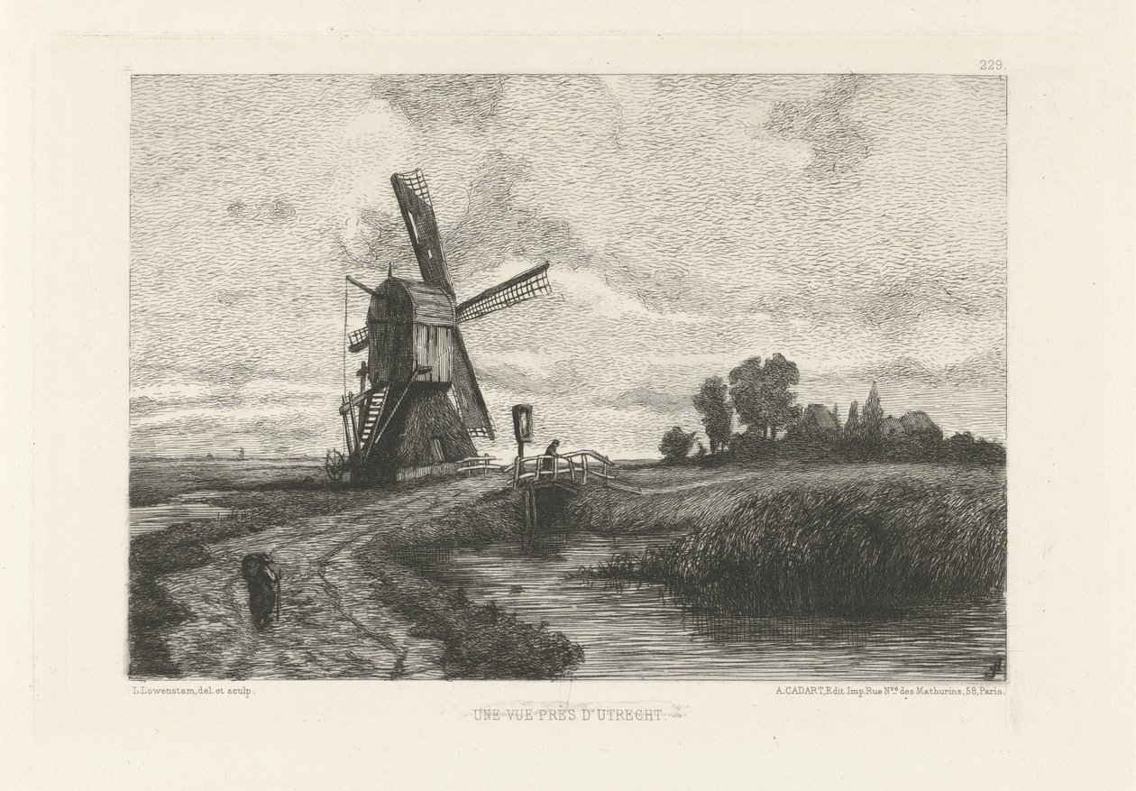 Vista del campo en las cercanías de Utrecht Une Vue Pres D