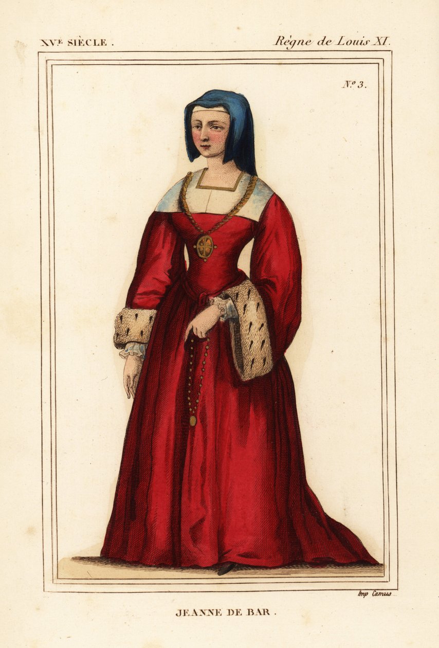 Jeanne de Bar, hija única de Robert de Bar, esposa de Louis de Luxembourg de Leopold Massard