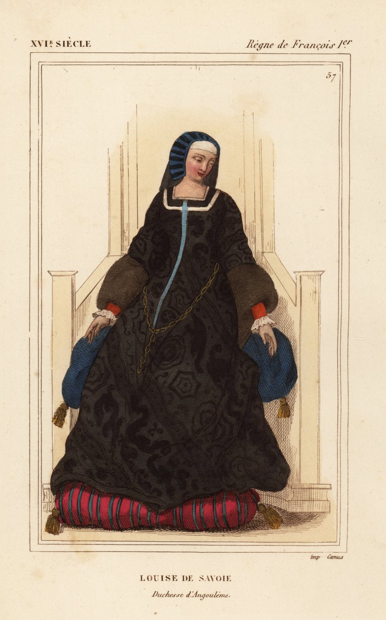 Luisa de Saboya, Luisa de Saboya, duquesa de Angulema, madre del rey Francisco I de Leopold Massard