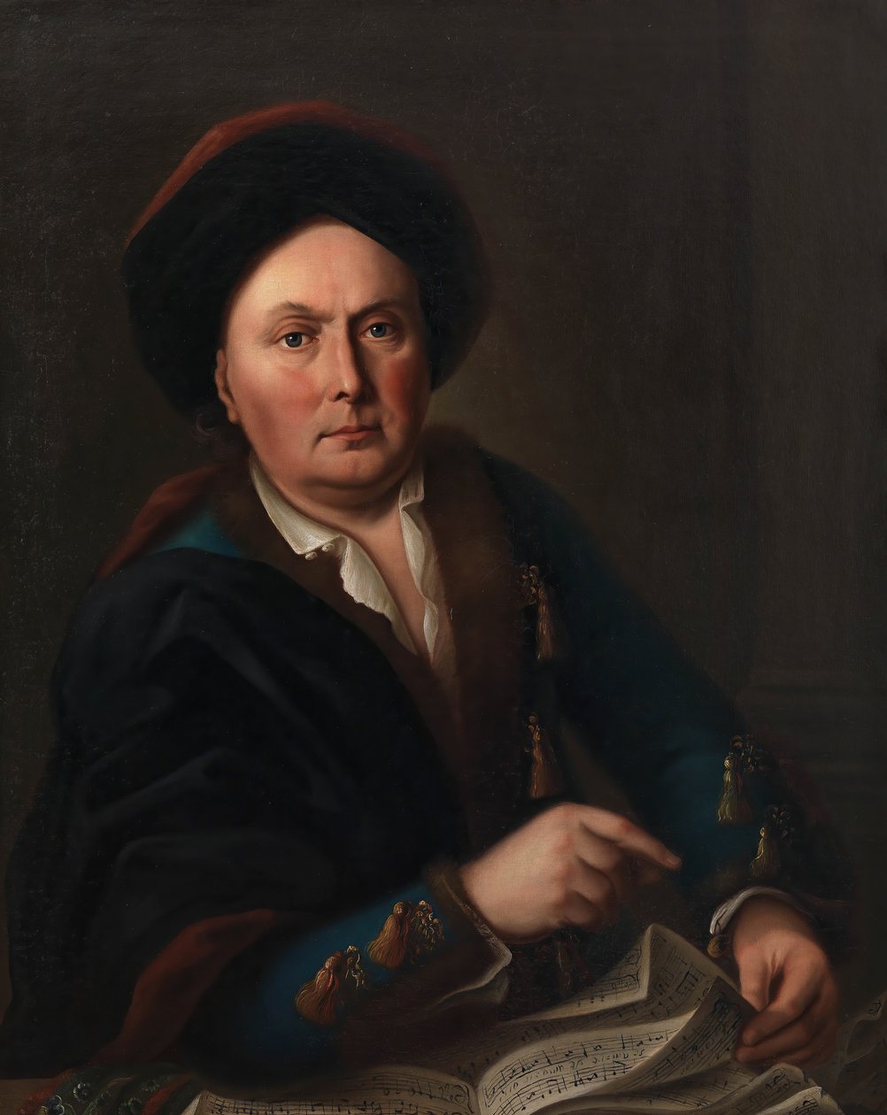 Retrato del cantante Ludwig Lodewijk van Beethoven 1712-1773..., 1773 de Leopold Radoux