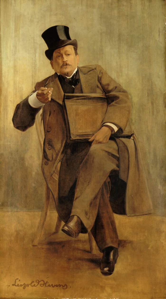 Retrato de Georges Courteline 1858-1929, c. 1898 de Leopold Stevens