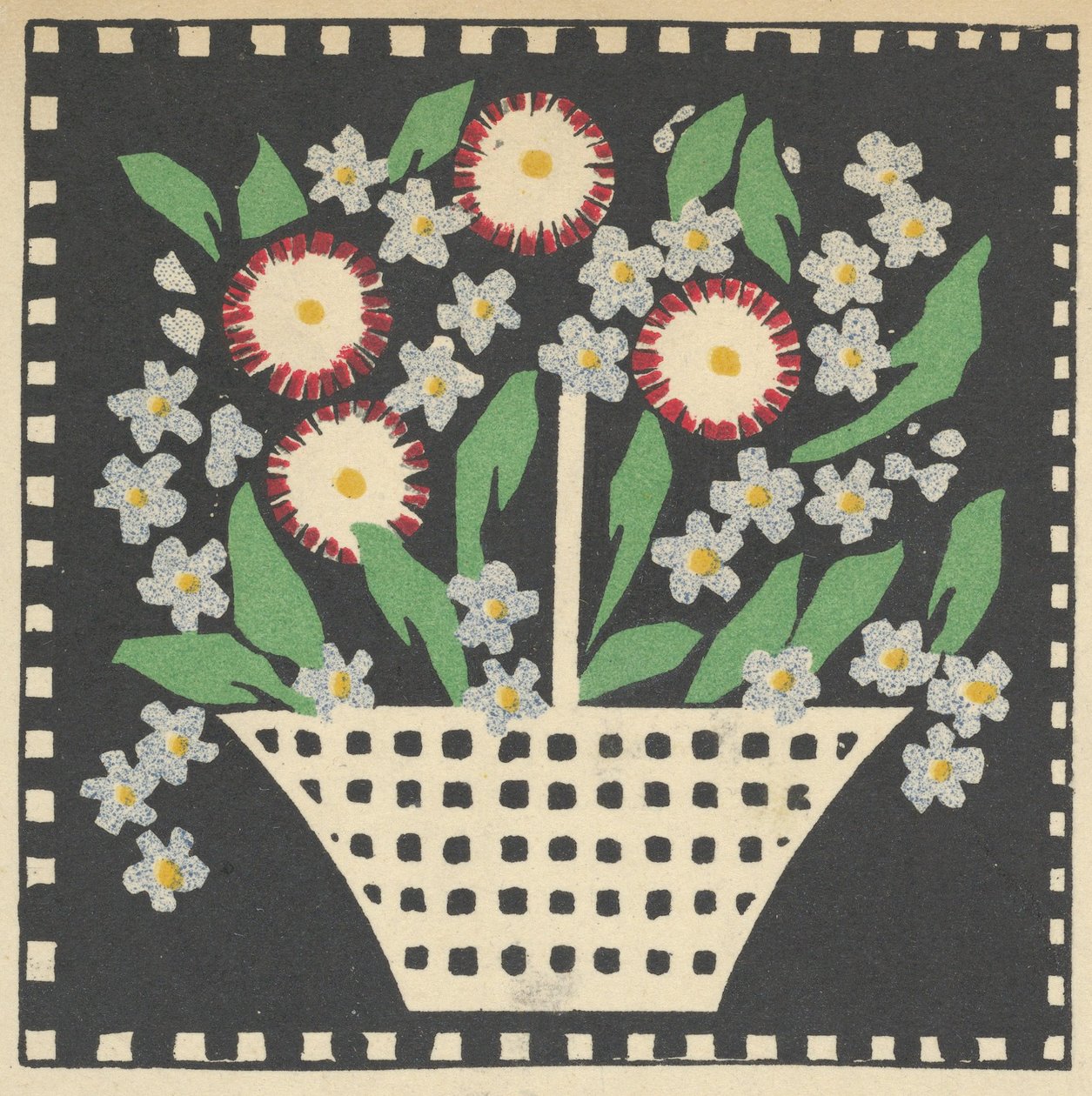 Cesta de flores de Leopoldine Kolbe