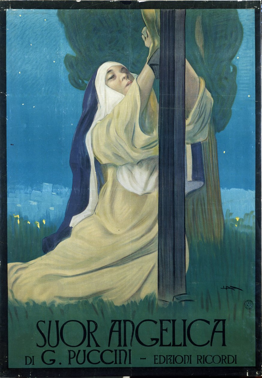 Opera “Suor Angelica” (Sister Angelica) by Giacomo Puccini de Leopoldo Metlicovitz