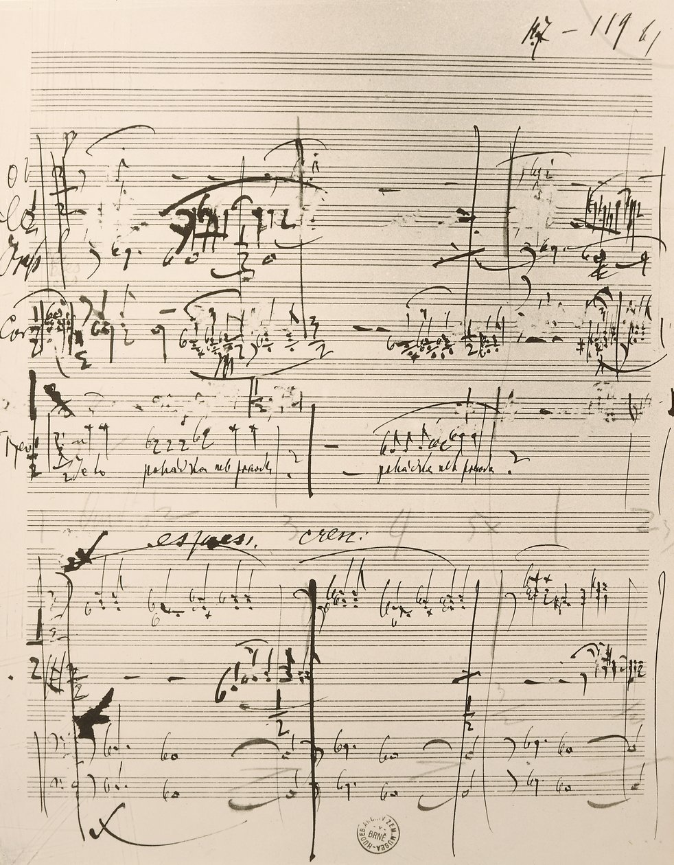 Partitura musical para 