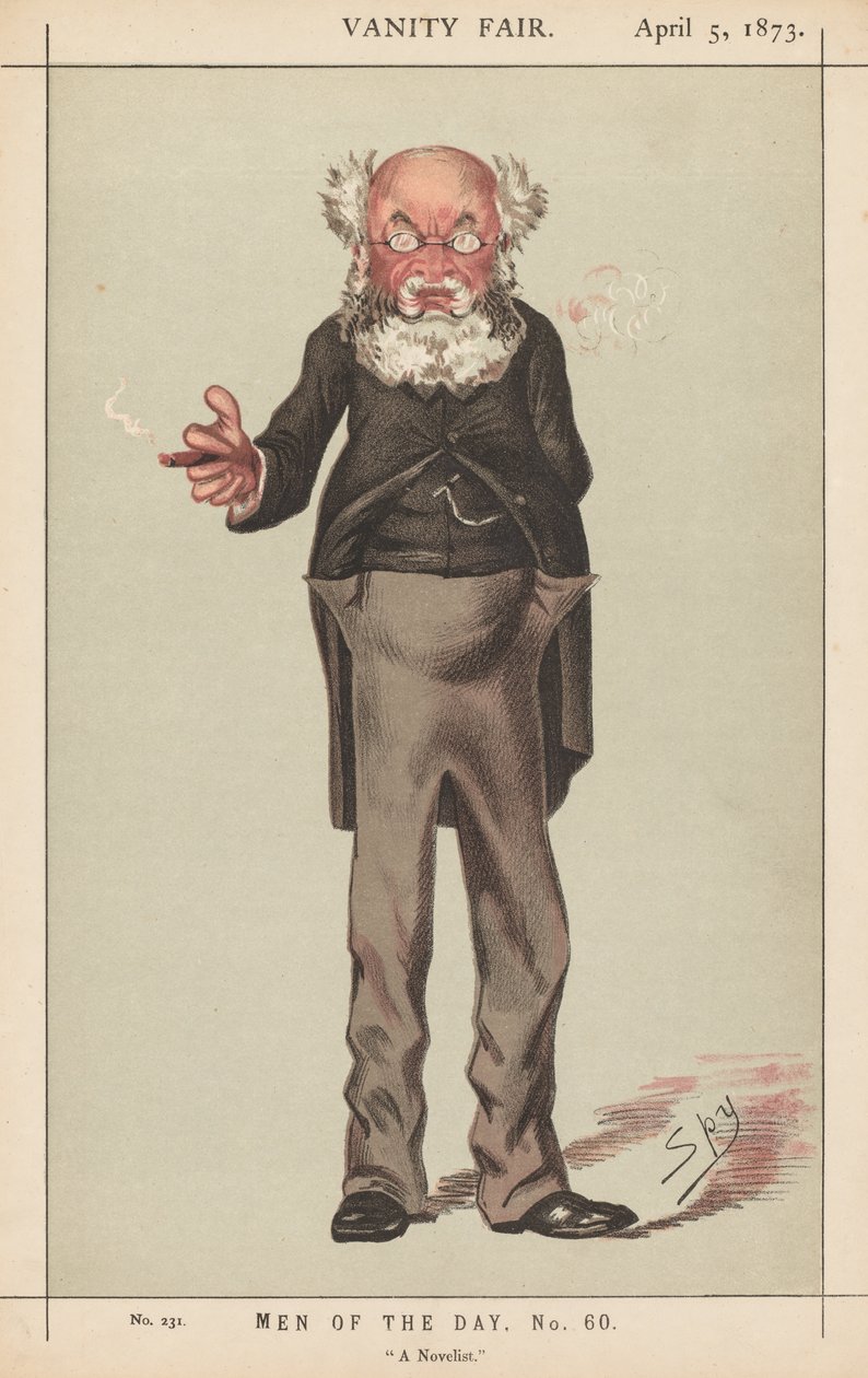 Vanity Fair: Hombres del día, No. 60, "Un novelista" de Leslie Matthew (Spy) Ward
