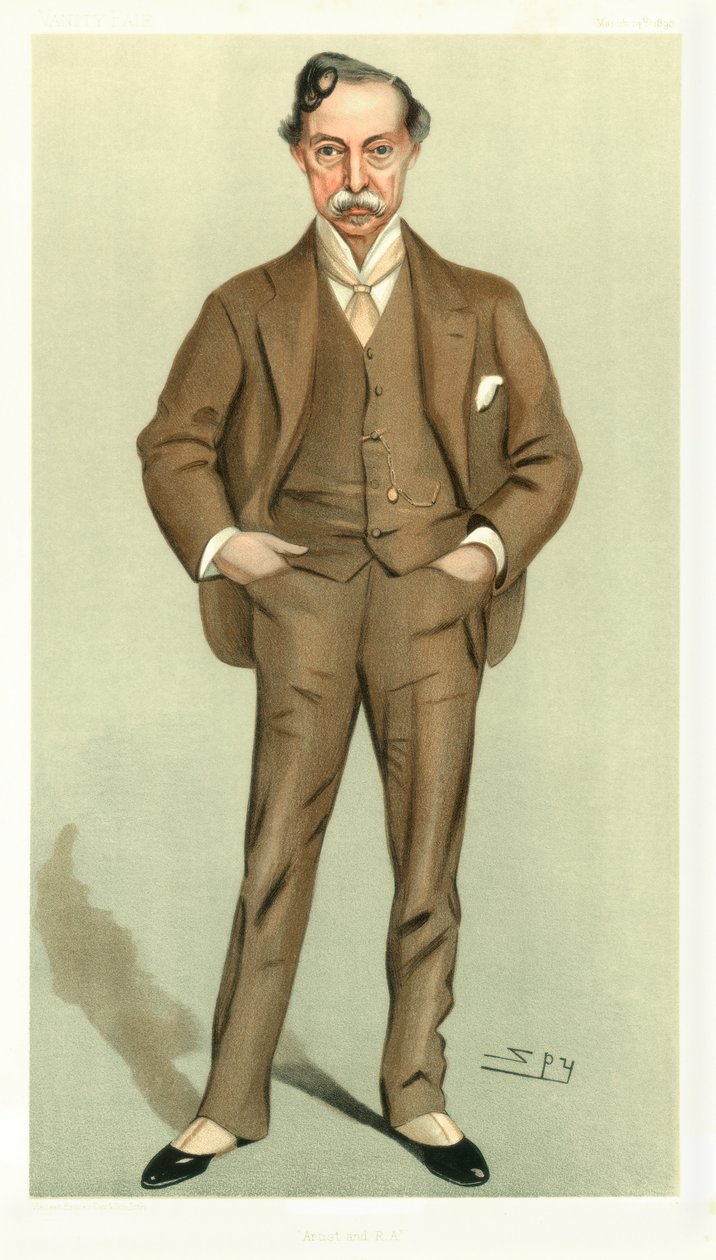 Artista y R A, William Quiller Orchardson, artista escocés, 1898 de Leslie Matthew Ward