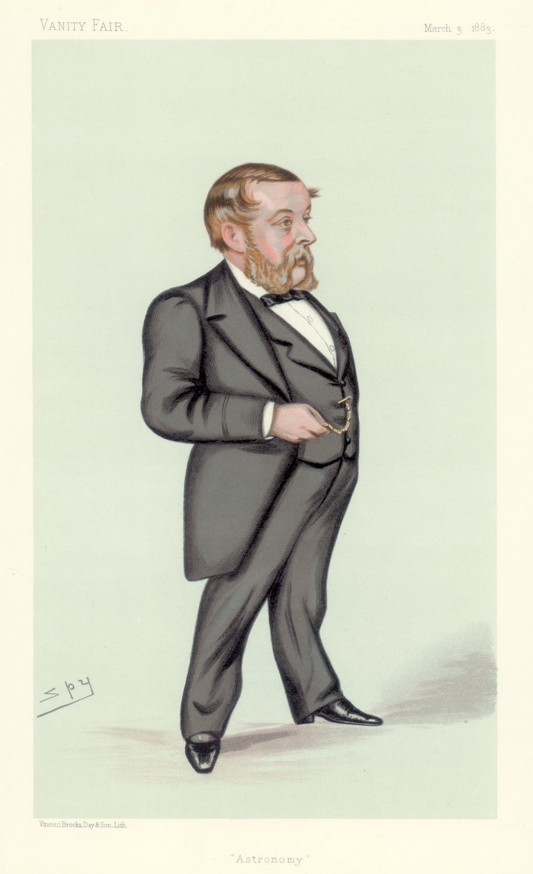 Richard Anthony Proctor, astrónomo inglés, matemático y escritor de ciencia popular, 1883 de Leslie Matthew Ward