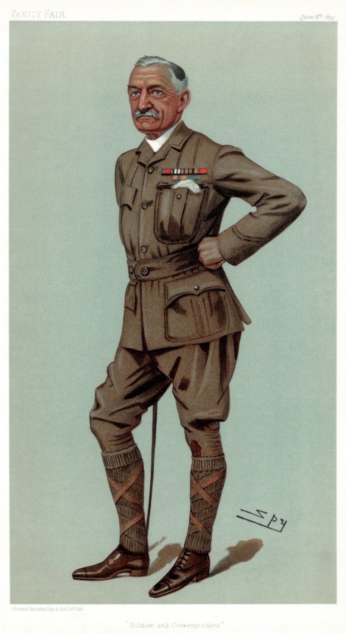 Soldado y corresponsal, Coronel Francis William Rhodes DSO, 1899 de Leslie Matthew Ward
