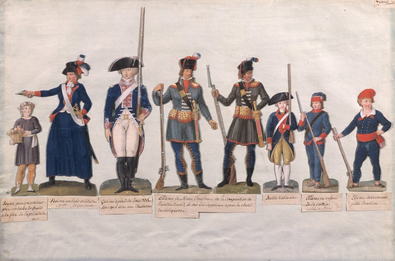 Personajes de la Revolución Francesa de Lesueur Brothers