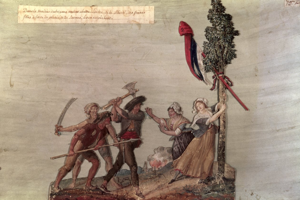 Campesinos fanáticos en la Guerra de los Chuanes de Lesueur Brothers
