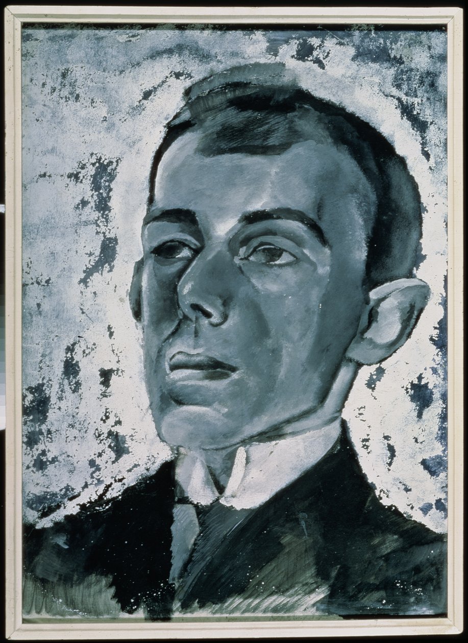 Retrato del poeta Ossip Mandelstam (1891-1938) (gouache sobre papel) de Lev Aleksandrovitc Bruni