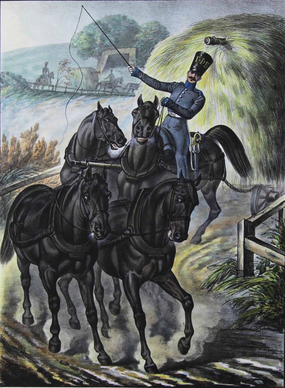 Soldado de la Brigada de Tren de Suministros de la Guardia, 1829 de Lev Alexandrovich Belousov