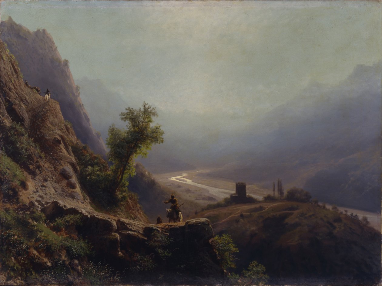 En las montañas del Cáucaso, 1879 de Lev Felixovich Lagorio